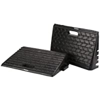 Lote de 2 rampas para bordillos de goma resistente para coche- caravana- remolque- silla de ruedas o acceso para…
